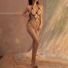 Transparent Fishnet Net Clothing Bodysuit Sexy Women's Underwear Bodystocking Open Crotch Plus Size Sex Lingerie Erotic Costumes