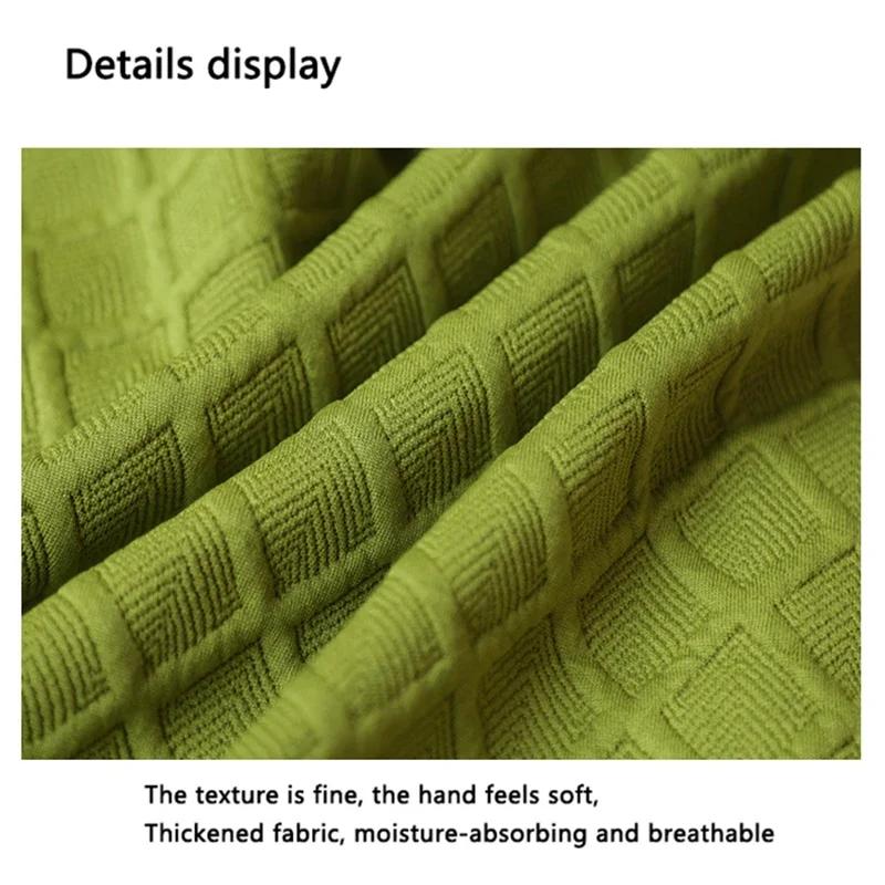 Luxury Elastic Shell Chair Cover Stretch Dining Room Scandinavian Chair Cover Adjustable Seat Cover Jacquard Slipcover Removable