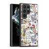 Graffiti Girl Eiffel Tower Samsung s25Ultra Phone Case Illustration S24fe Glass Case S23 Protective Case