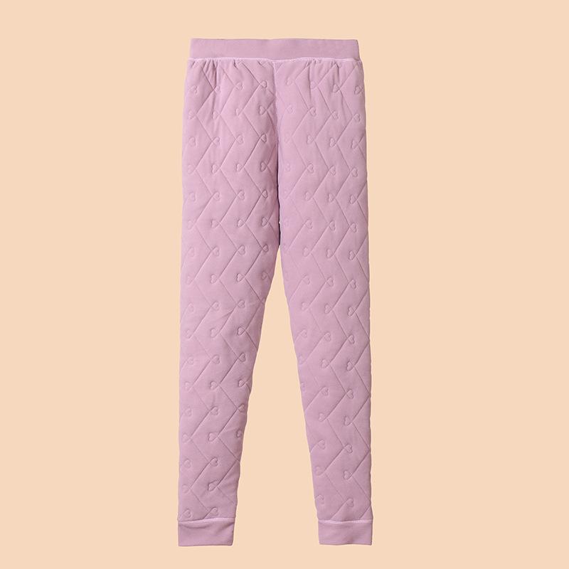 Set de lenjerie termică pentru bărbați: Bumbac super gros, cu trei straturi, cu căptușeală de catifea pentru protecție împotriva frigului de iarnă (600g)