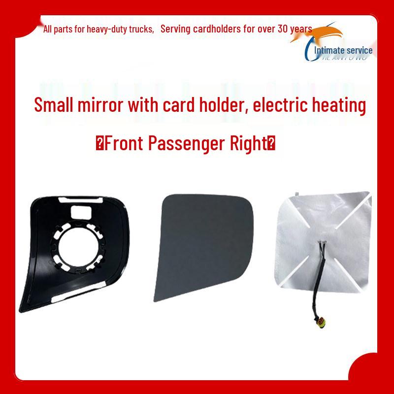 HOWO MAX Rearview Mirror Set: Large & Small Lenses for National VI Models.