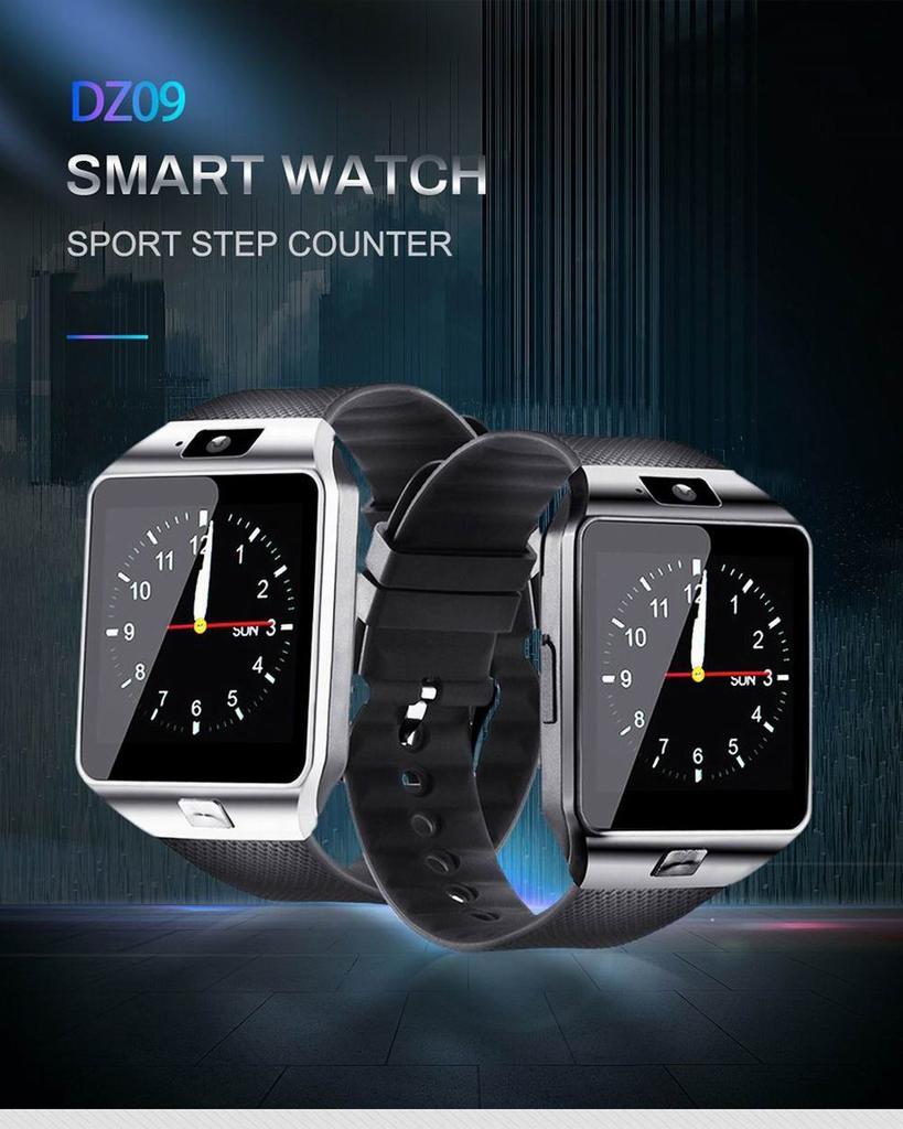 DZ09 Smartwatch Herren Damen Voll-Touchscreen Sport Wasserdicht Schrittzähler Smartwatch Mit Sim-Karte Android Uhr Verbunden Whatsap