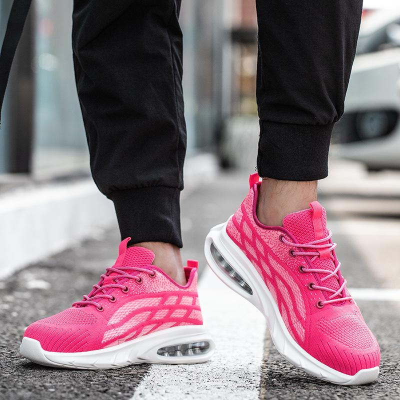 Große Größe Damenmode Stahlkappenschuhe Arbeitsschuhe atmungsaktive Sommer Sicherheitsstiefel Luftpolster Turnschuhe Arbeiter Sicherheitsschuhwerk