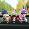 Jingruixiang Car Dashboard Scarf Couple Dolls Ornament