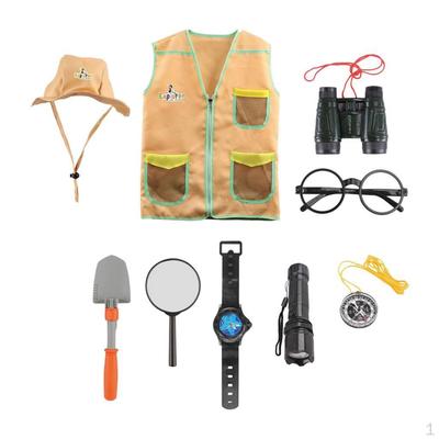 Outdoor Explorer Set, Kids Dress Up, Pretend Play Costume, Costume Set for Boys