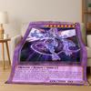 Anime Yu-Gi-Oh Monster Card Cartoon Flannel Blanket Soft Warm Blanket Throw Blanket for Bedroom Living Room Bed Picnic Kid