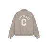 Covernat Ss23 Letter Pattern Printed Lapel Single-Breasted Jacket Unisex jackets Beige CO2301JK11BE