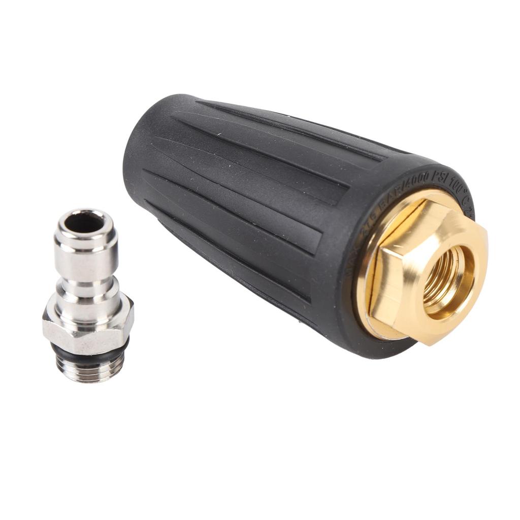 Pressure Washer Turbo Nozzle 4000 PSI 4.0 GPM 1/4in Quick Connector Rotating Turbo Spray Tips for Most Pressure Washers