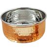 Dinner Set Copper Steel Solid Hand Made Kitchen Plate  (Set Of 8 Pieces Including Fork Spoon)