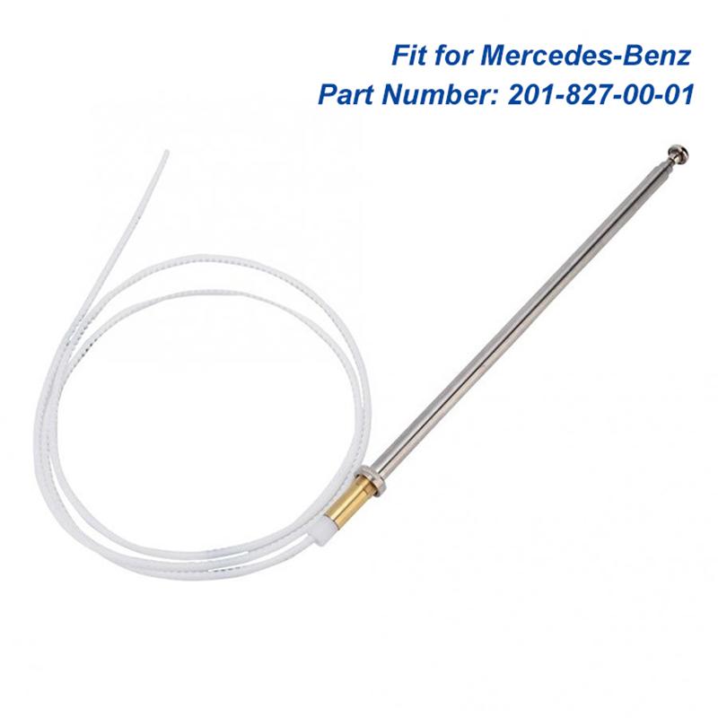 Power Antenna Mast Replacement with Cable for Mercedes-Benz W124 W126 W201 C107 R107 Car AM/FM Radio Aerial