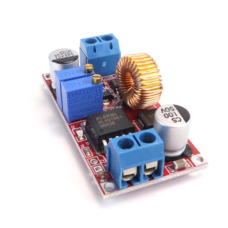 XL4015 5A 75W Buck Converter Module DC 4-38V to 1.25-36V Step Down Power Supply for LED Driver Solar Motor Controller UPS DIY