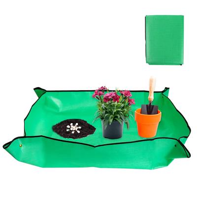 Podložka na přesazování rostlin, vodotěsná, skládací, extra velká, 39 x 39 palců, přenosná podložka na květináče, zahradní podložka, podložka na kontrolu nepořádku pro vnitřní použití