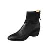 Autumn Winter New Pointed Slope Heel Women's Boots Thick Heel Anti Slip Versatile Simple Comfortable Women's Short Boots