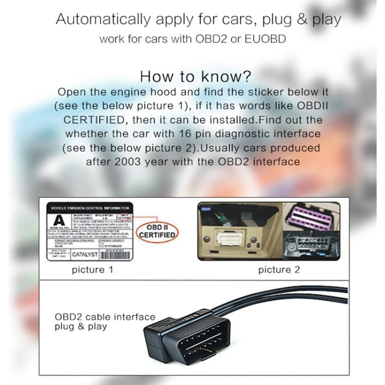 T100 OBD2 4 inch Car Head Up Display