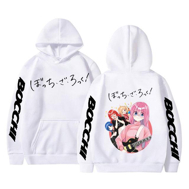 Funny Anime Bocchi The Rock Graphic Unisex Hoodie Manga Men Women Sweatshirt Hitori Gotoh Yamada Ryo Kita Ikuyo Ijichi Nijika Hoodies