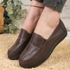Leather Ladies' Loafers, Ladies' Oxfords, Lightweight Mom's Leather Shoes, Fabric Soft Leather Casual Shoes