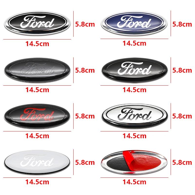 Adesivo per Auto Ford 1PZ 14,5 CM Emblema Badge Adesivo Logo Cofano Anteriore Auto Per Ford Mondeo Explorer edge Focus fiesta Kuga Transit Eco
