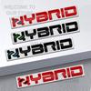 Car Decor Metal HYBRID Letter Emblem 3D Sticker Accessories For Fiat 500 500C Bravo Stilo Panda Punto 595 Tail Rear Trunk Decals cgsy3
