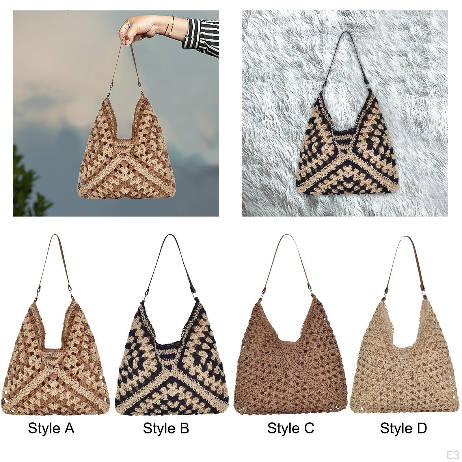 Плетеная сумка через плечо — фото 4