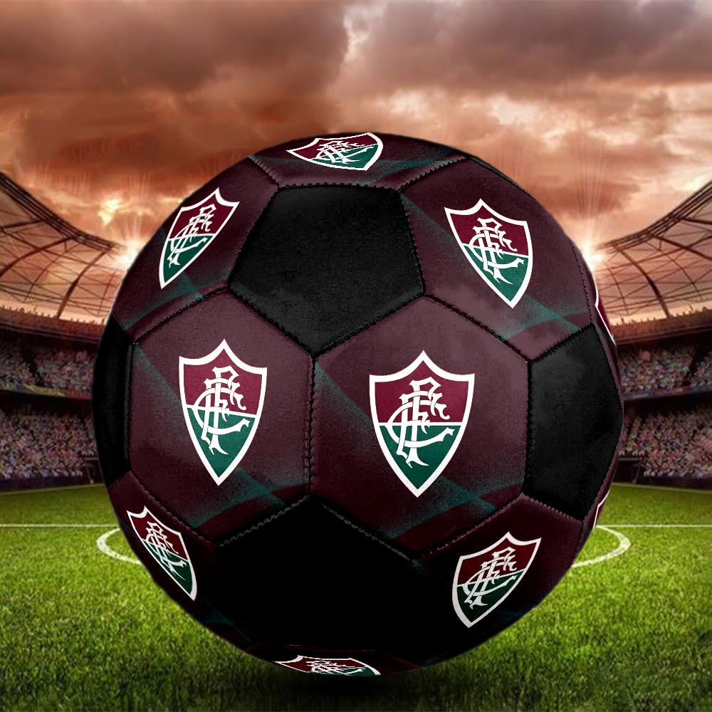 Fluminense FC Soccer Ball Colorful All Ages Machine Stitched PVC Competition Ready Durable High-Bounce.SIZE5