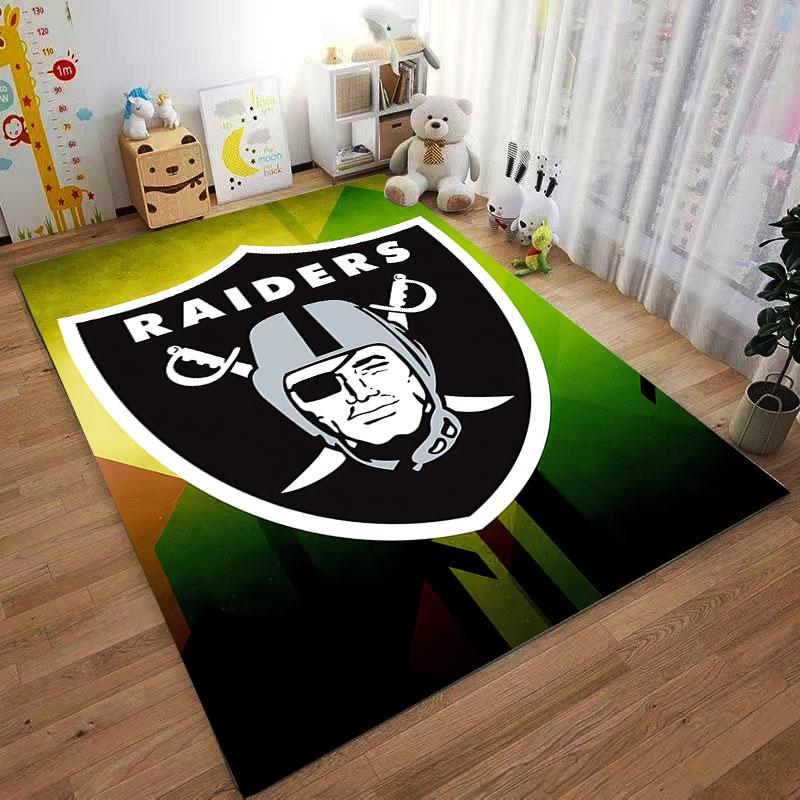 Raiders Logo Carpet Design suitable as a non-slip mat for the living room or bedroom sofa