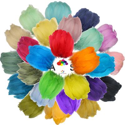 100 PZ Piume d'Oca Morbide 5-7 Pollici/13-18 cm Per Decorazione Festa di Matrimonio Carnevale Fai da Te Fascinator