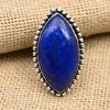 Lapislazuli-Edelstein, 925er-Sterlingsilber, handgefertigter wunderschöner Schmuckring