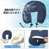 HOSUR Portable Neck Resistant To with Storage Perfect for Desk Travel Home Nap Navy Pillow, U-Shaped, High-Density, Cooling, Deformation, Compact,