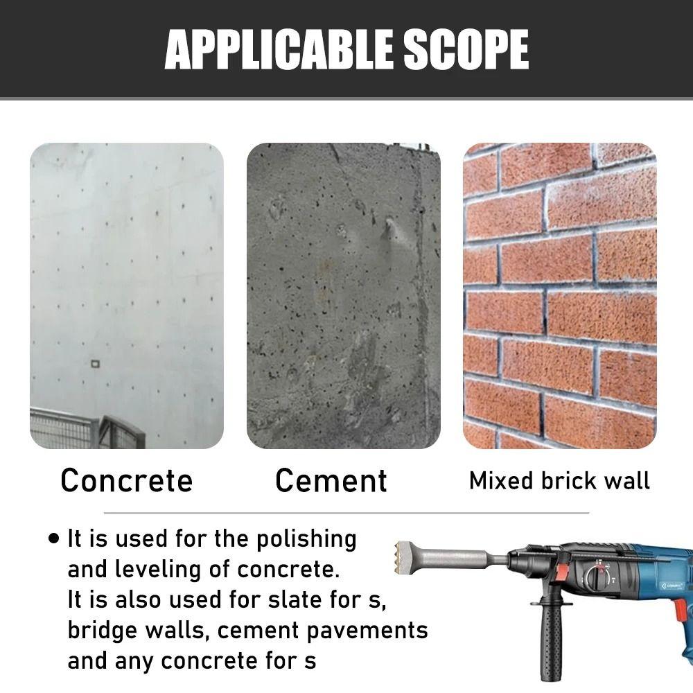 Round Square HexagonTips Bushing Hammer Head Electric Flower Hammer Head Concrete Demolition