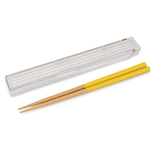 Calbre Chopsticks & Case, Yellow, 73592