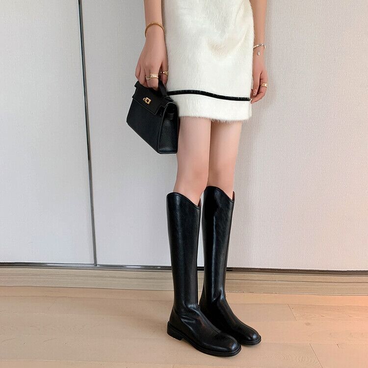 Long boots for women but over the knee 2025 new autumn and winter thick-soled long tube thin boots small tall tube versatile knight boots