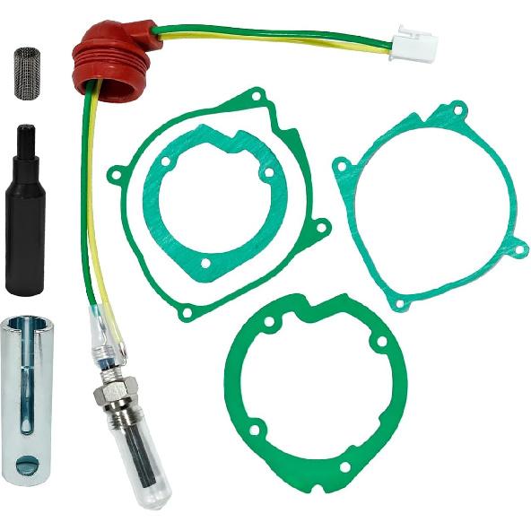 12V Glow Plug Repair Kit, 8pcs 2KW/5KW/8KW Diesel Parking Heater Gaskets Ceramic Glow Plug Heater Repair Parts Glow Ignition Plug Service Kit Heater