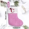 Stylish Santa and Snowmans Christmas Stocking Charm Warmth Knitting Holiday Decoration Portable Accessory for Gifting