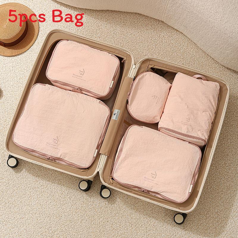 Travel Organizer Set With Nylon Material For Casual Trip And Packing Efficiency