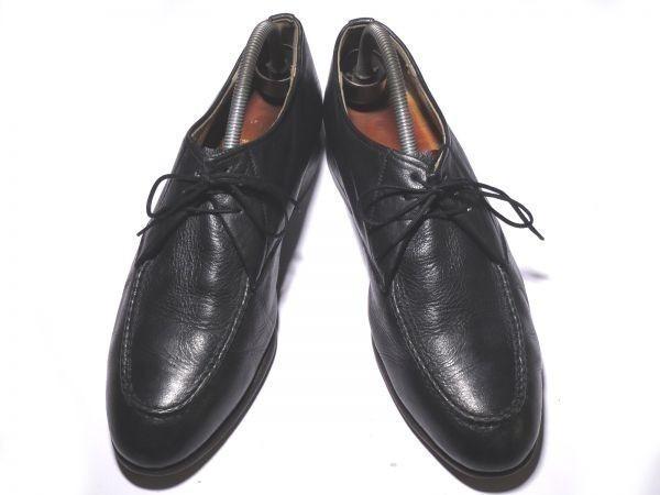 Vintage O’Sullivan Heel Leather Sole U-Tip Shoes Black Size 9EE 27.0cm Made In Canada(USED)