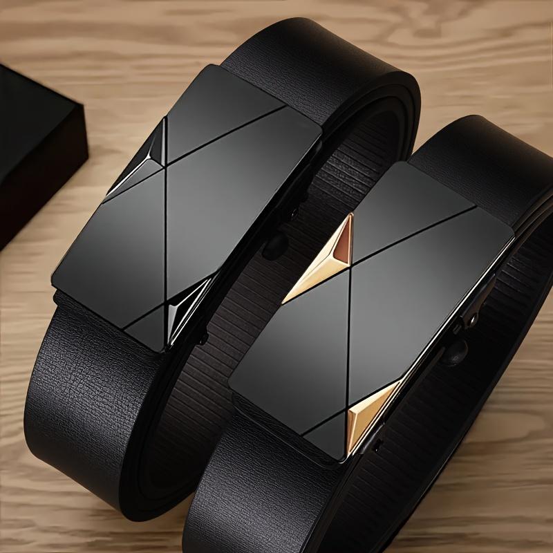 Men's Premium Comfort Belt - Business, Casual & Formal - Classic Design Automatic Buckle