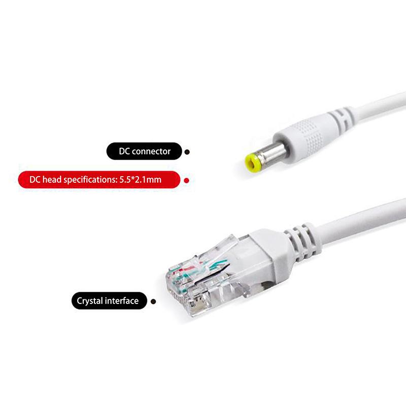 1 Set Cable Supply Module Extender With 5.5X2.1Mm Poe Spliter 48V To 12V Video And Power Adapter For Ip Camera Splitter Net