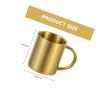 Stainless Steel Mug Smooth Edge Design For Outdoor Camping Coffee Tea Beer Portable Insulated Water Cup Multi-Function