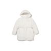 Levis Fw22 Piumino da Donna Monocolore con Cappuccio e Coulisse Giacca Bianco A3257-0001
