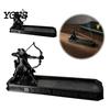 Unique Gift for Gamers Incense Holder with Catch Tray, Archer Warrior Figurine Burner, 3D Printed Matte Black Resin Decor Decorative Stick Stand Desk,