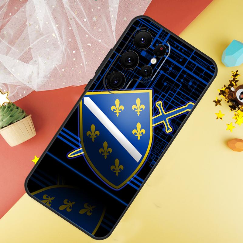 Bosnia and Herzegovina Flag Funda For Samsung Galaxy S24 Ultra S23 S22 Plus S21 S20 FE S8 S9 S10 Note 10 20 Ultra Case