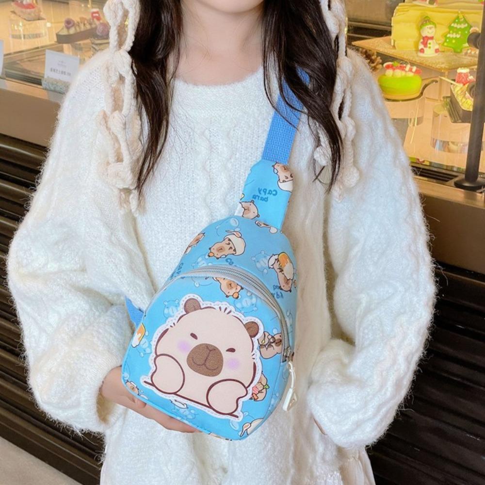 Large Capacity Kids Chest Bag Cute Cartoon Children's Waist Packs Creative Crossbody Bag
