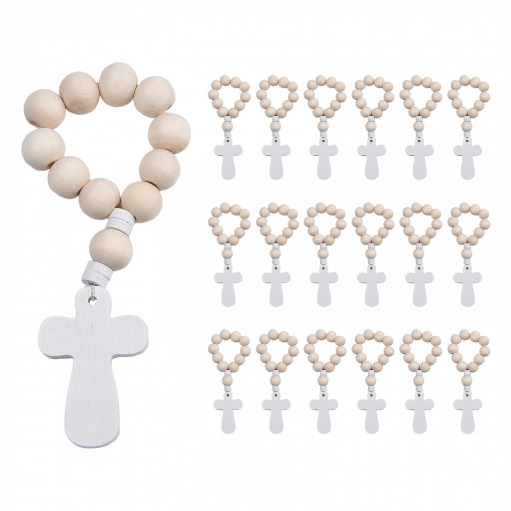 Baptismal Rosary Handmade Wooden Note Package Content