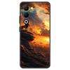 For OPPO A5 4G 5G Frosted Hard Shell Shockproof And Wear-resistant Exquisite Lightweight Summer Scenery Fashion Advanced Case