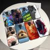 Beautiful Flower Cute Cartoon Cats Case For Xiaomi Redmi Note 9 (4G) Tempered Glass Phone Case Protective Back Cover Hard Shell