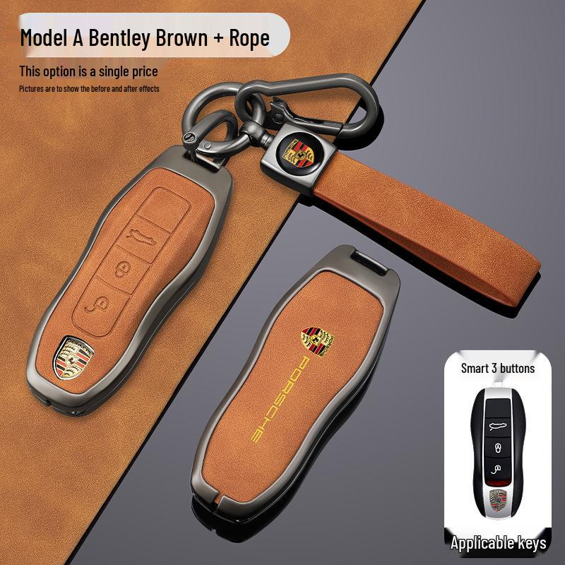 Funda de Carcasa para Llave Porsche para Cayenne, Panamera, Macan, 911, 718, Taycan