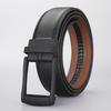 Business Men'S Leather Belt Automatic Buckle Two-Layer Cowhide Fake Pin Buckle High-End Belt