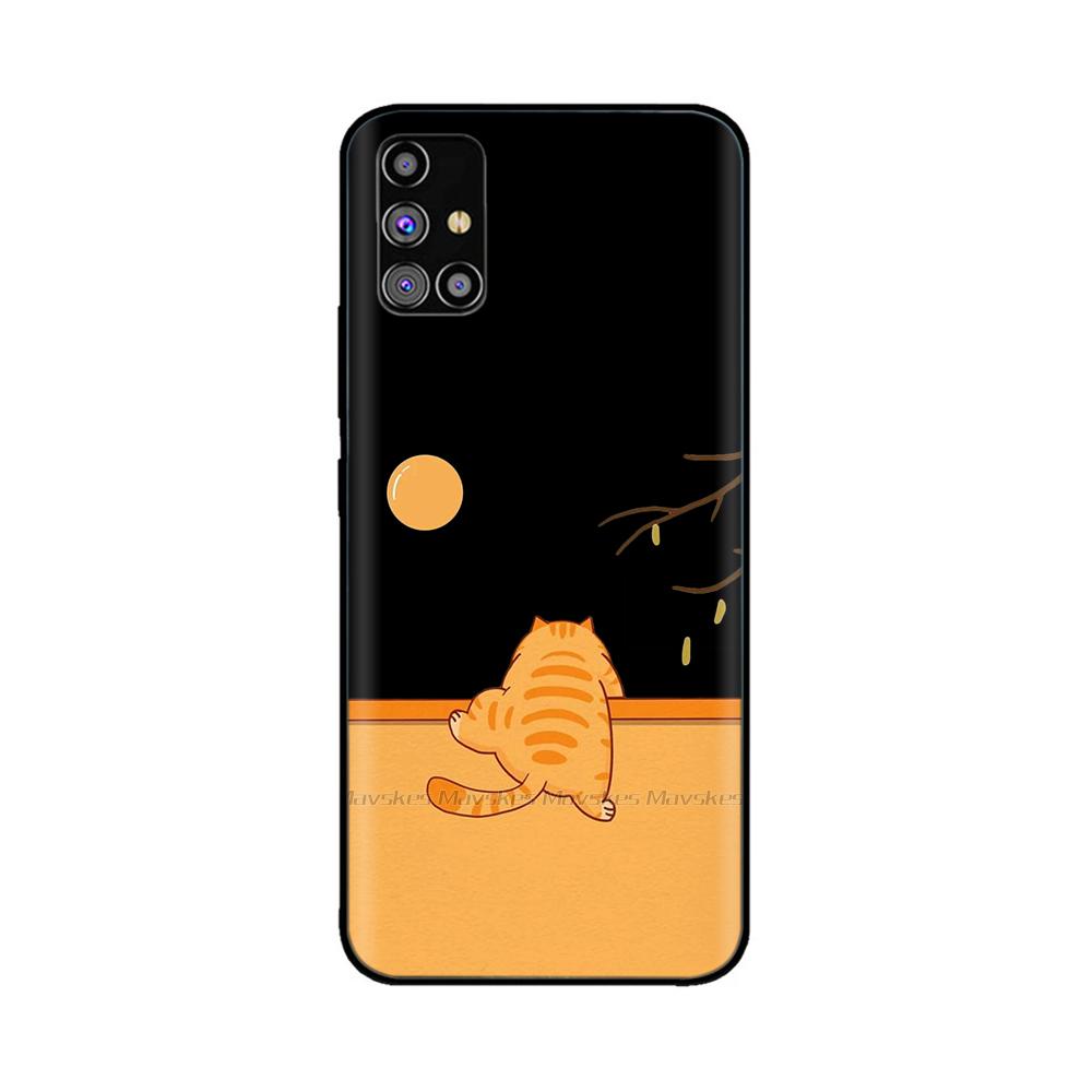 Shockproof Cover For Samsung Galaxy A51 Case Animal Painted Soft Silicon Cover For Samsung A51 Case A 51 4G 5G Bumper Shell Para