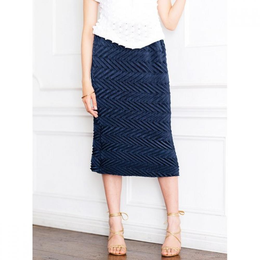 Specchio Pleated Skirt Zigzag 441 238