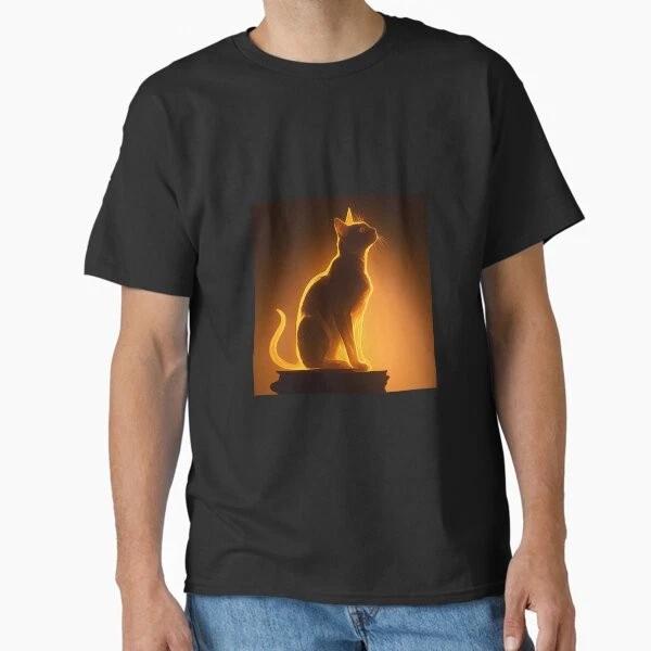 Cat Owner Aesthetic Cat Cat Silhouette Cla Made In Usaaus Tshirt S2xl S